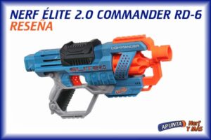 Pistola Nerf Lanzador Elite 2.0 Commander RD-6: La Mejor en su Clase